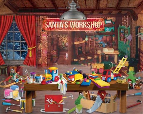 The Gallery For Santas Workshop Backdrop