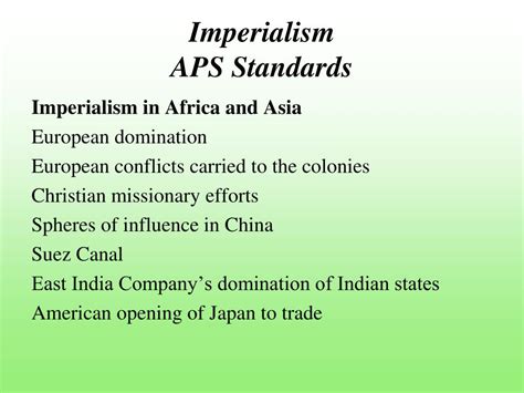Ppt 19 Th Century Imperialism The New Imperialism Powerpoint