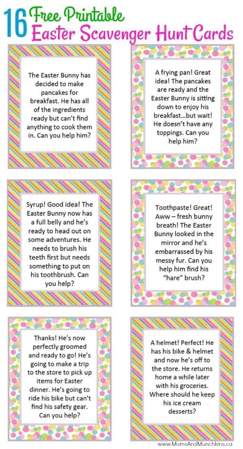 Add A Fun Twist To Easter With These Free Scavenger Hunt Printables
