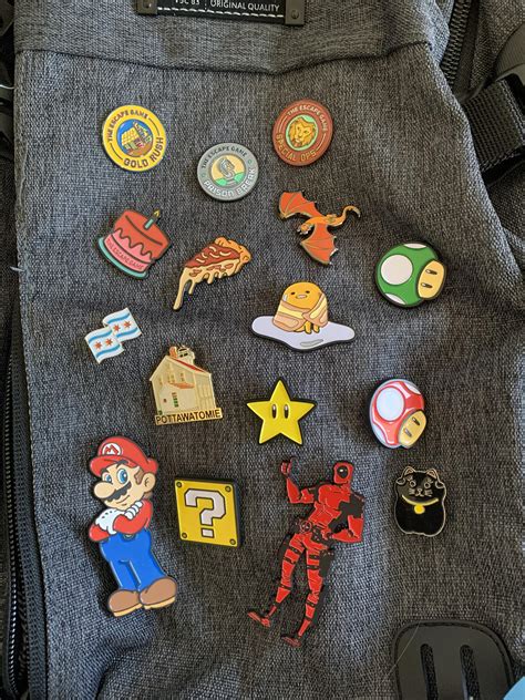 My Growing Enamel Pin Collection For My Backpack R CoolCollections