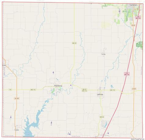 Map Of Clinton County Missouri