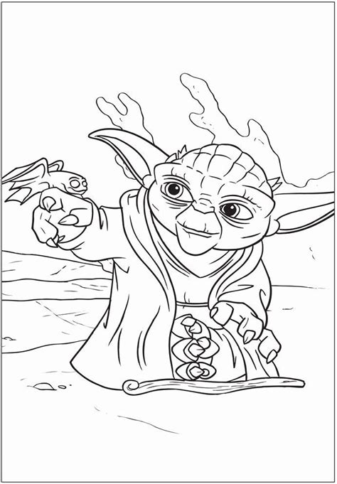 This is a coloring page of yoda, the grand master of the jedi high council of star wars. Star Wars Coloring Book for Adults Inspirational 33 Best ...