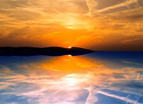 Evening Reflection Sunset Free Photo On Pixabay
