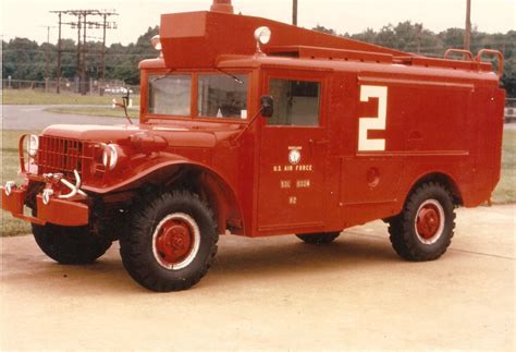 Air Force Fire Trucks 1952 International Central 52l3781 Fire