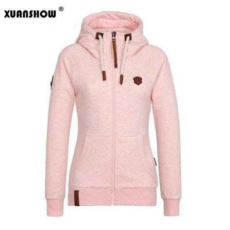 New listingthom browne men women zipper hoodie sweatshirt coat jacket. XUANSHOW 2018 Women Fashion New Hoodie Jacket Zip Collar ...