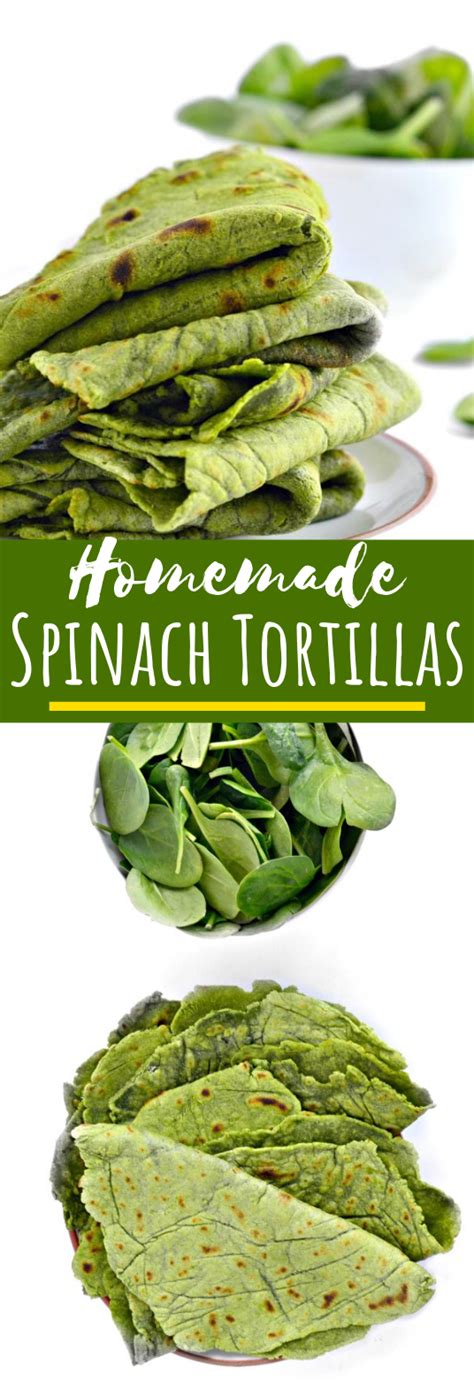 Homemade Spinach Tortillas Healthy Glutenfree