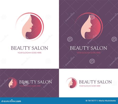 Beauty Salon Round Logo Stock Vector Illustration Of Concept 78170777