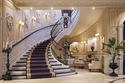 Mansion Luxury Interior Qatar Stairs Mansions Modern