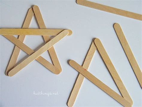 Popsicle Sticks Star Our Kid Things