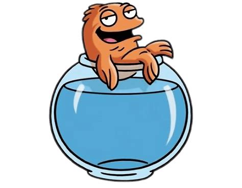 American Dad Character Klaus The Fish On Top Of Bowl Transparent Png