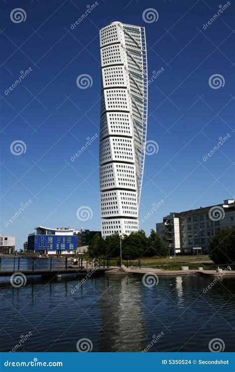 Turning Torso Tower Apartments In Malmo Sweden And Part Of Its