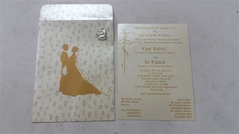 Marriage as an event is often closely tied to religion, after all. Christianweddingcard, Size:, Rs 75 /piece, MJ Invitation ...