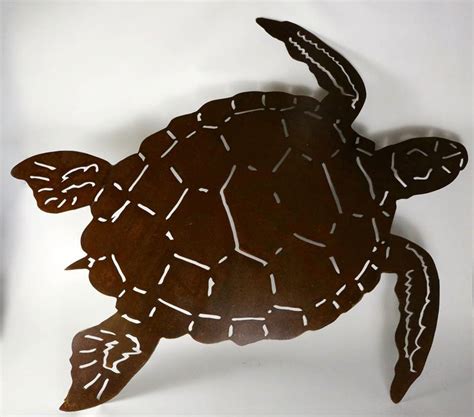 Giant Sea Turtle Metal Wall Art