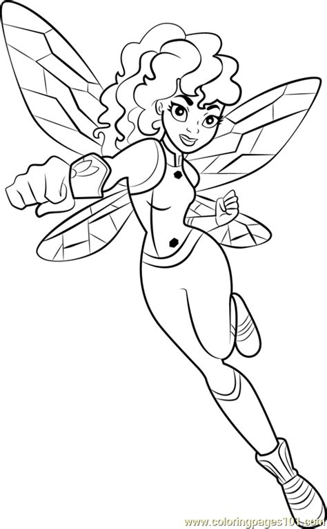 Teen Titans Bumblebee Coloring Pages