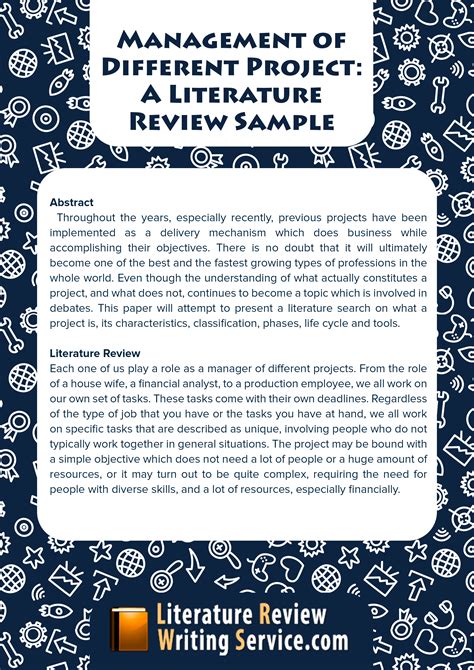 It is used to identify trends, debates, and gaps in the research. ️ Example of literature review in research. Academic ...