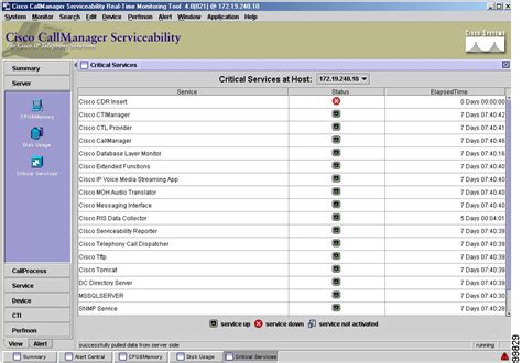 Cisco Callmanager Serviceability System Guide Release 401 Real