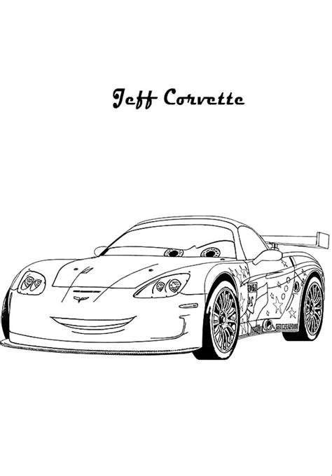 Let's choose any of these fun cars posters you like and decorate by print to color at home. Cars 2 Jeff Corvette Coloring Pages : Kids Play Color