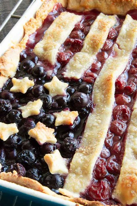 Cherry Blueberry Pie Cookout Food Ideas West Via Midwest