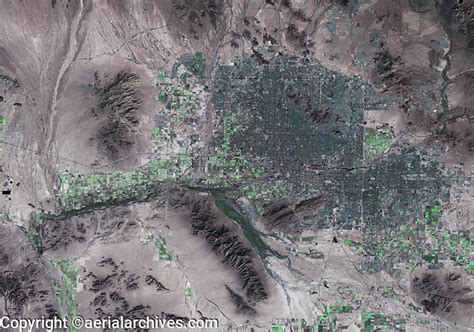 Aerial Map Of The Greater Phoenix Metropolitan Area Arizona Aerial