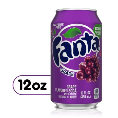 Fanta Grape Caffeine Free Soda Can 12 Fl Oz Foods Co
