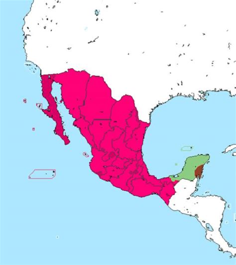 20 mapas que muestran cómo ha cambiado el territorio de México desde la