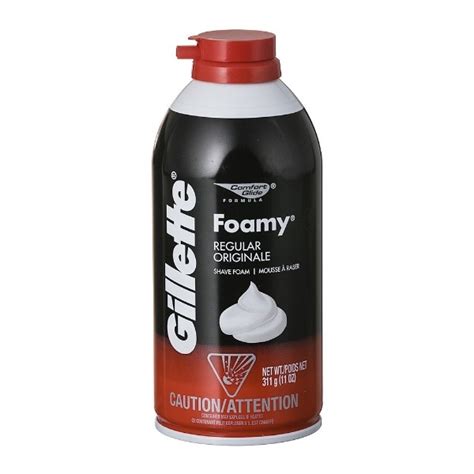 Gillette Foamy Shaving Cream Red Can 300ml 12case