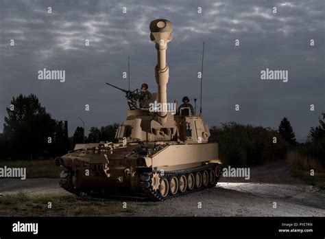 The M109a6 Paladin 155 Mm Self Propelled Howitzer Sph Along With The