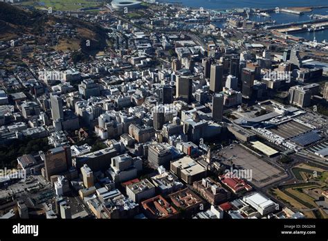 Cape Town Cbd South Africa Aerial Stock Photo Alamy