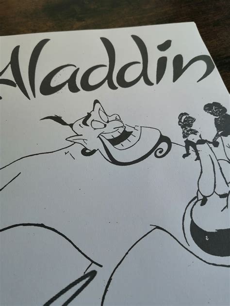 Aladdin Animation Movie Script With Signatures Autographs Etsy