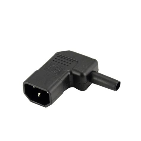 Iec 320 C14 Right Angle Male Plug Connectoiec 320 C14 90 Degree Angled