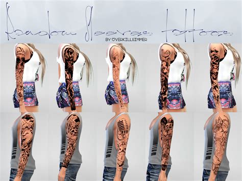 Random Sleeves Tatoos For Male And Female Right And Left Arm 10 Designs