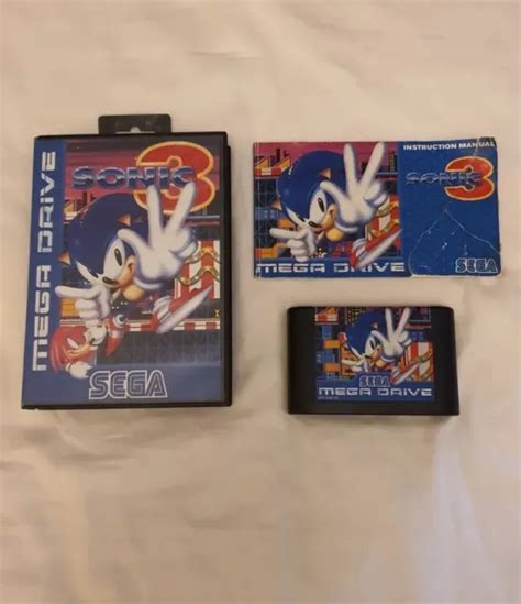 Sonic The Hedgehog 3 Sega Mega Drive 1994 Complete Boxed With Manual £