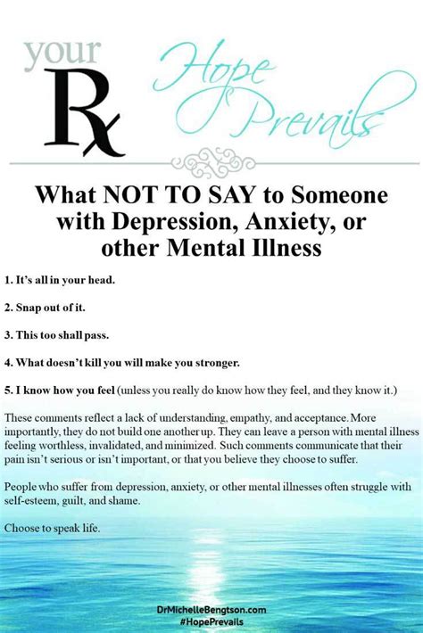What Not To Say To Someone With Depression Dr Michelle Bengtson