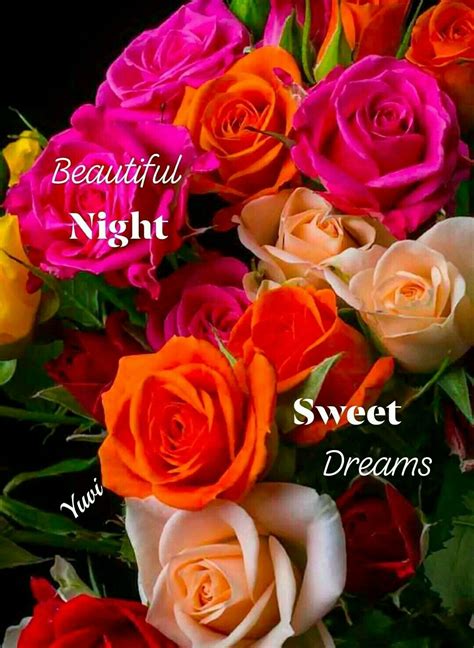 Good Night Message With Flowers Flowerszf