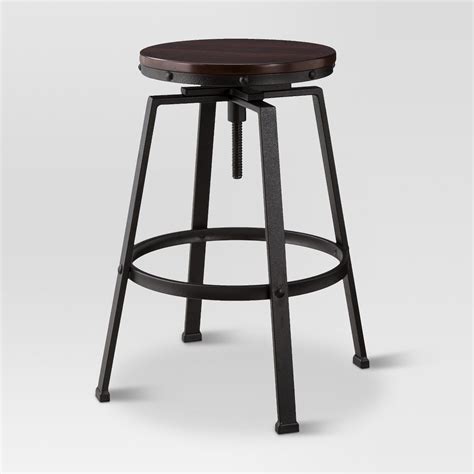 Cafe chairs refreshed with a new minimalist look! Lewiston Adjustable Swivel Barstool Bronze - Threshold ...