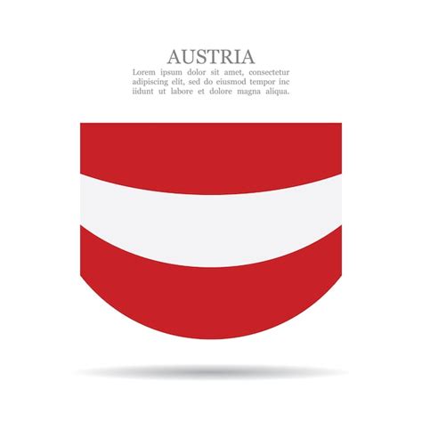 Premium Vector Austria National Flag Vector Icon