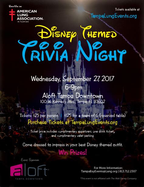 Disney Trivia Night Flyer — Neighborhood News