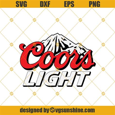 Coors Light Beer Logo Svg Cut File For Cricut Silhouette Beer Logo