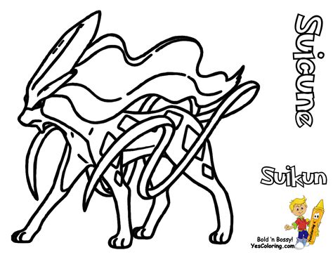 Pokemon Coloring Pages Raikou