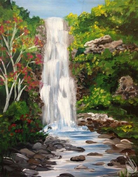 Pin By Duchess 👑 On Twisty Paints Waterfall Paintings Landscape
