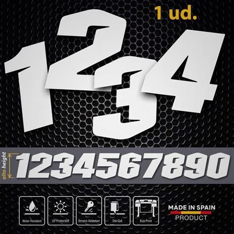 Motocross Number Stickers
