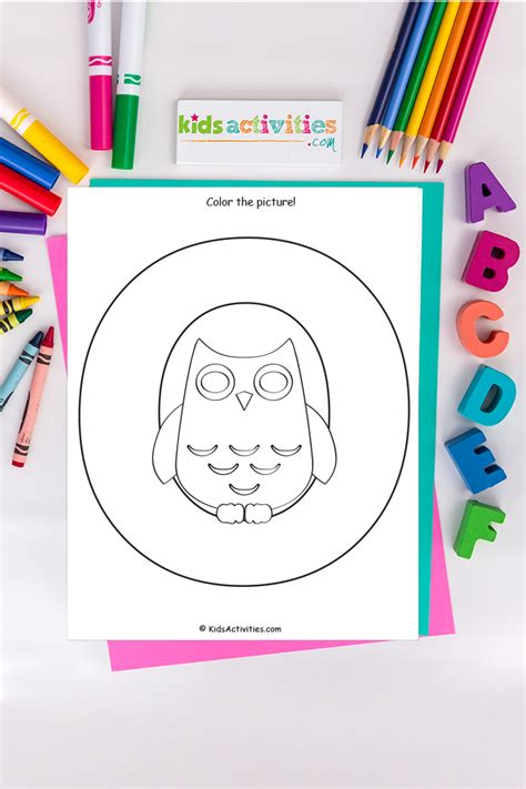 Family and Parenting: Letter O Coloring Page