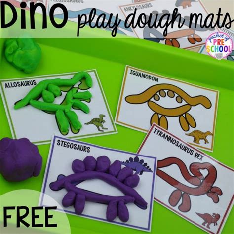 Free Dinosaur Play Dough Mats Plus Tons Of Dinosaur Themed Activities