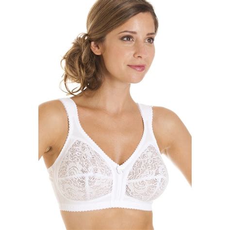 Ladies Camille Ivory Lingerie Non Wired Lace Full Cup Womens Bra Size