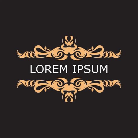 Premium Vector Gold Luxury Floral Vintage Monogram Decorative Logo