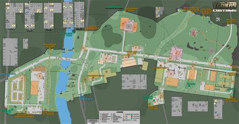 Escape From Tarkov Customs Maps Updated Customs Map X
