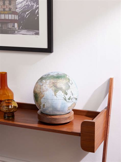 Bellerby And Co Globemakers Albion Resin And Walnut Mini Desk Globe For