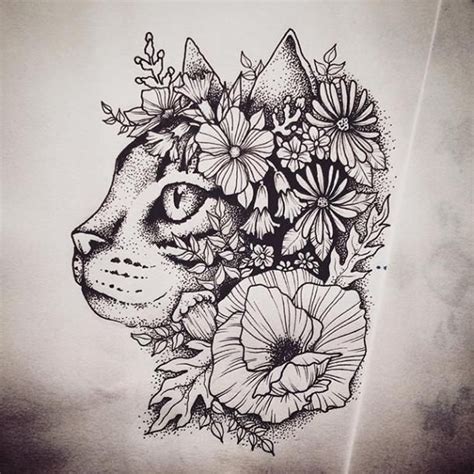 The latest design ideas in flower tattoo is often masculine in meaning and inspiration, which is why they're a focal point for the 50+ best with all sorts of different plants available to help in creating your inspirational tattoo design, each flower can be a distinctive bloom of beautiful significance. Tattoo Trends - Beautiful cat covered with flowers tattoo ...