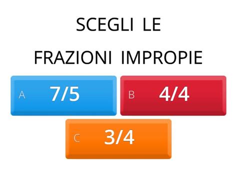 Le Frazioni Quiz