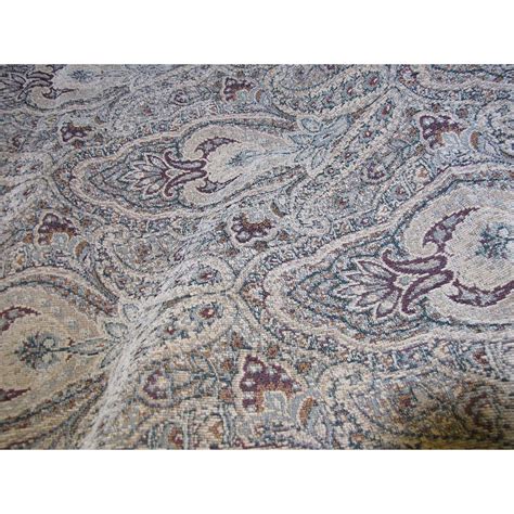 3 Yards Heavy Chenille Paisley Upholstery Fabric From Faywrayantiques
